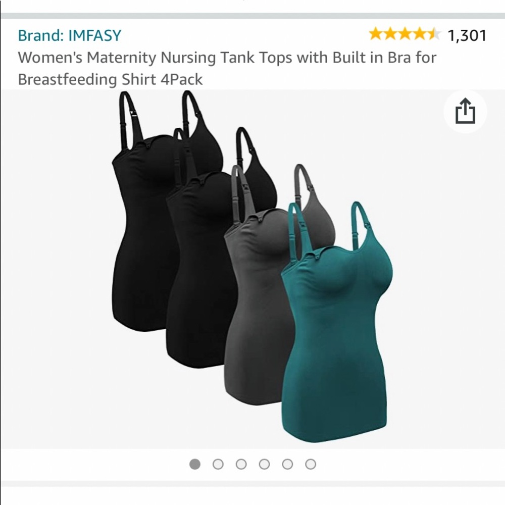 Maternity Tank Tops with built-in bra